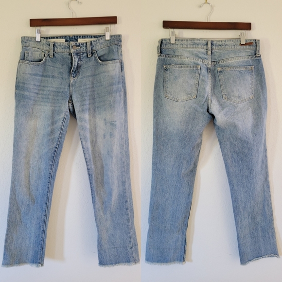 ANTHROPOLOGIE PILCRO Hyphen Relaxed Destroyed Frayed Hem Jeans 27.